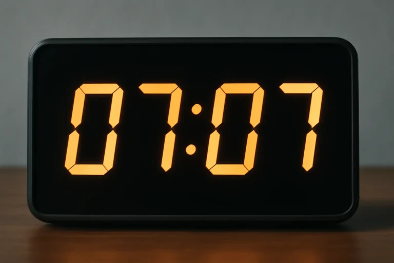 07:07 на часах